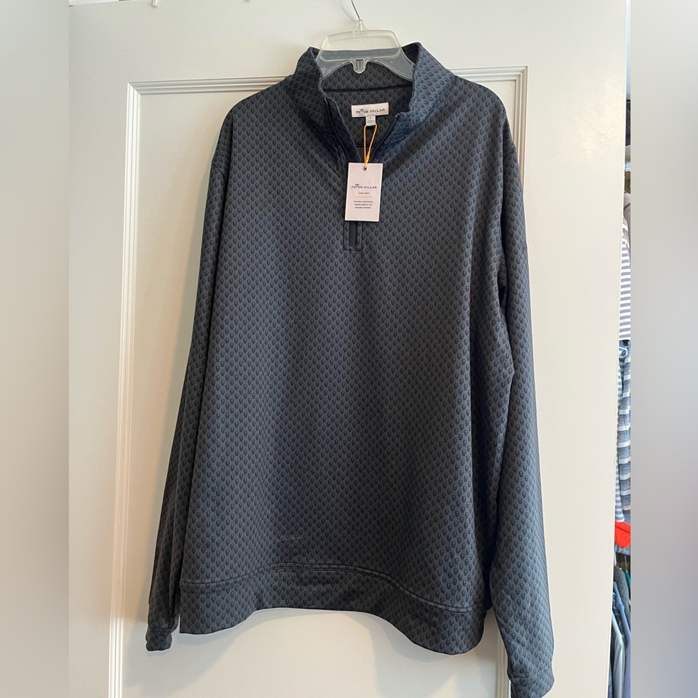 Peter Millar Gray quarter zip